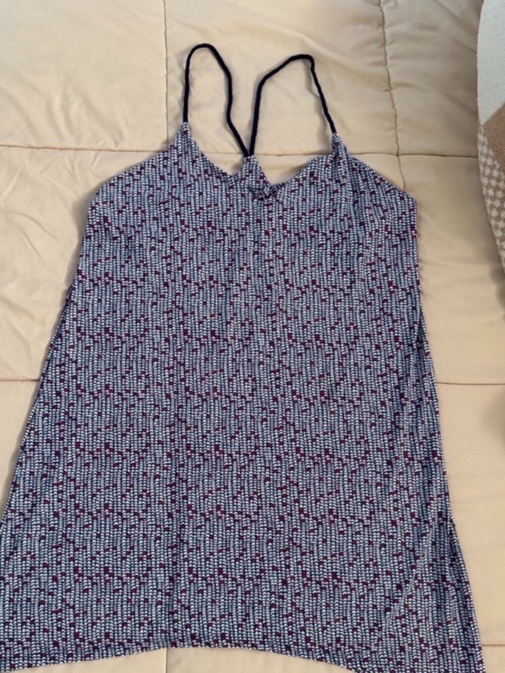 Helen Jon Razorback Resort Wear Dress Large Geometric Print
